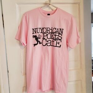 Nuyorican Poets Cafe pink t-shirt - good condition, size S